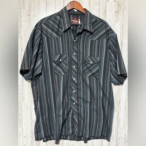 Vintage Wrangler‎ Pearl Snap 3XLT